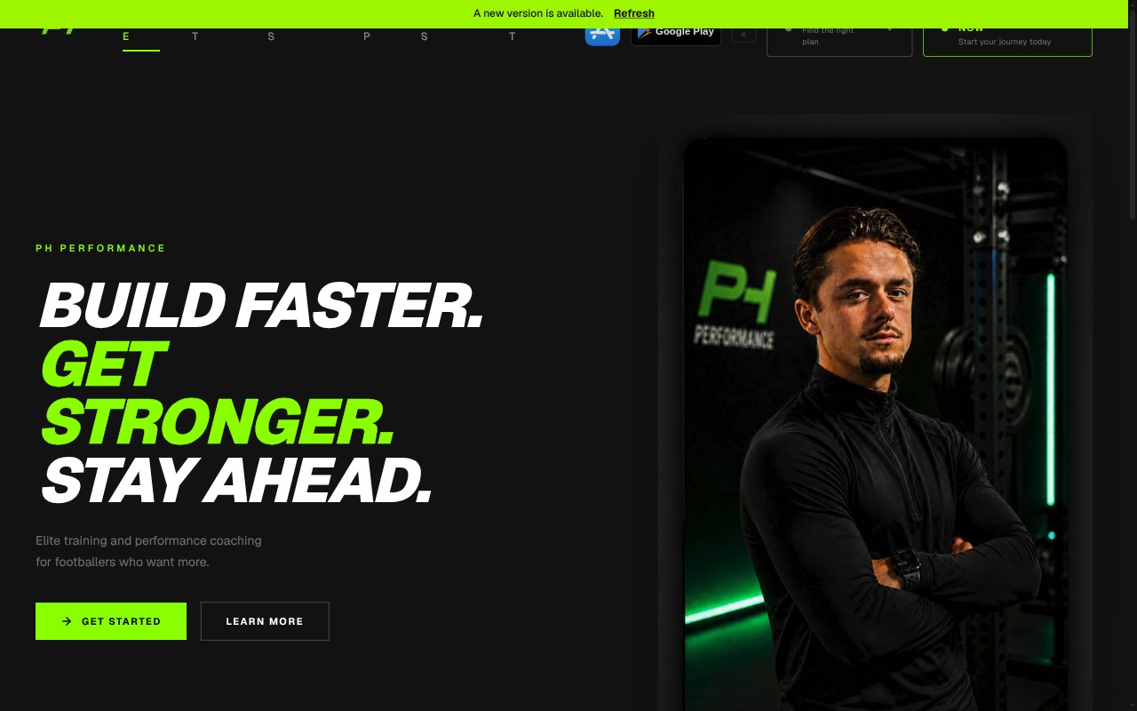 PH Performance screenshot