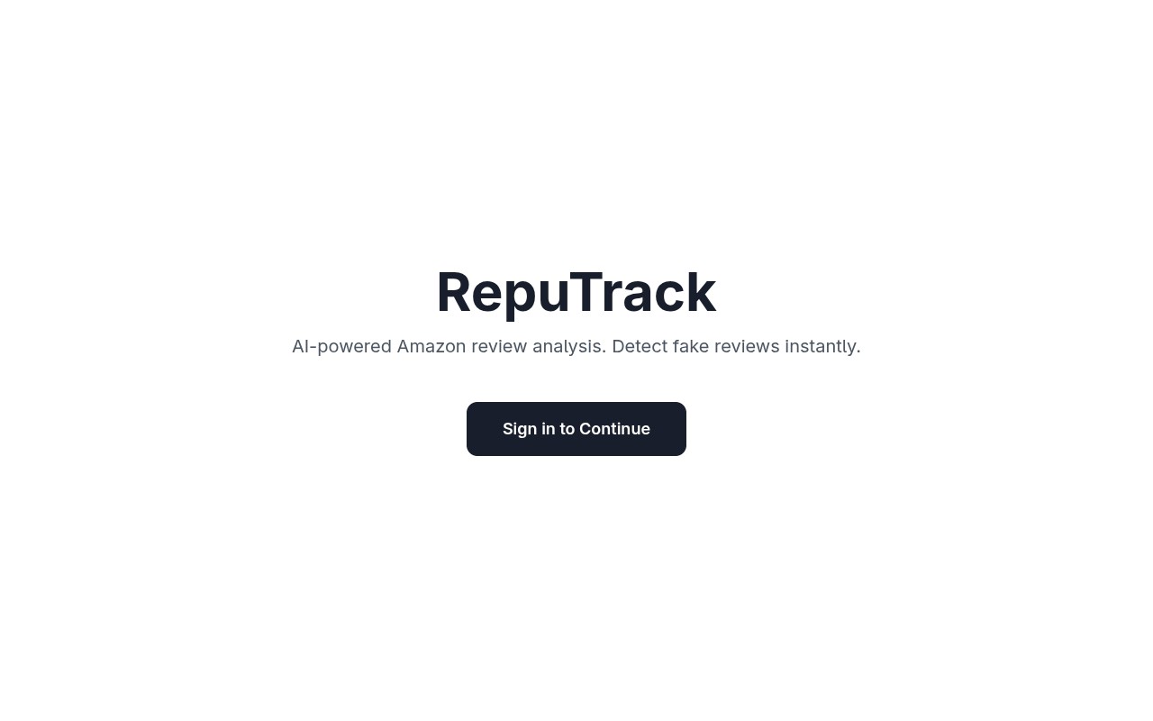 RepuTrack screenshot
